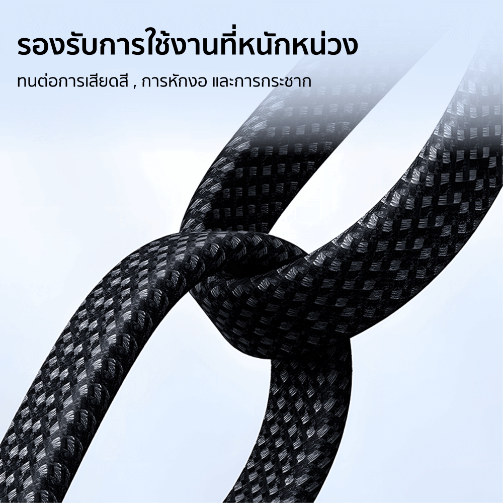 สายชาร์จเกมมิ่ง ZTEC รุ่น ZL531 USB-C to Lightning 27W ยาว 1.2 เมตร สีดำ (รองรับชาร์จเร็ว PD / QC)